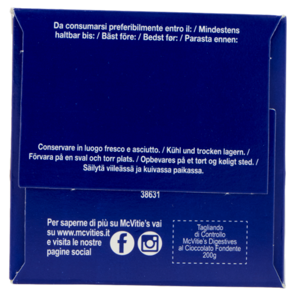 McVitie's Digestives Dark Chocolate 200 g