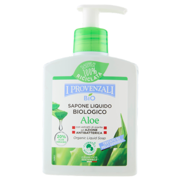 I Provenzali Bio Sapone Liquido Biologico Aloe 250 ml