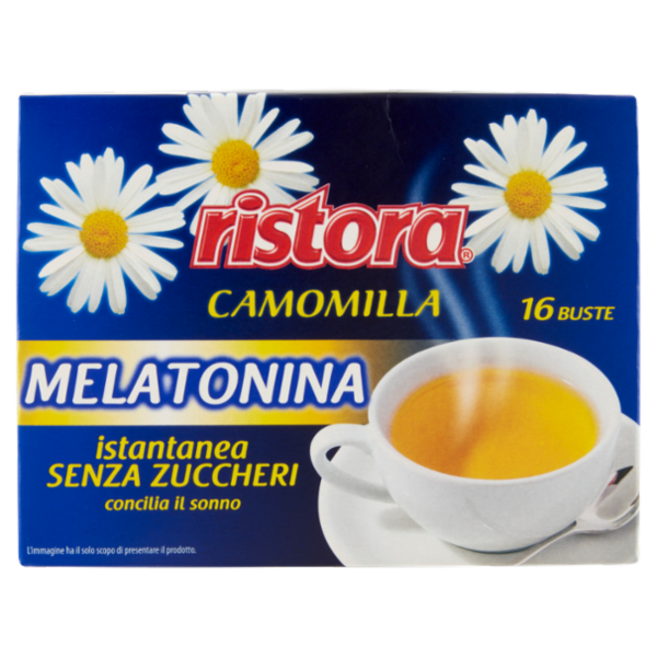 ristora Camomilla Melatonina istantanea Senza Zuccheri 16 x 4 g