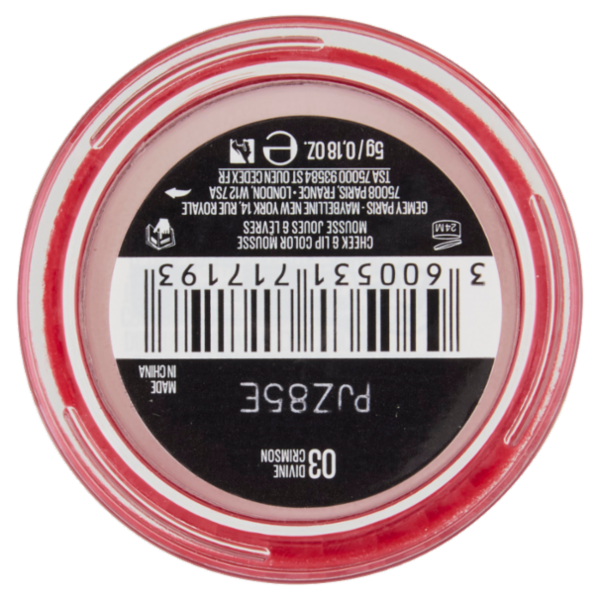 Maybelline New York Cloudtopia Cheek & Lip Mousse 03 Divine Crimson 5 g