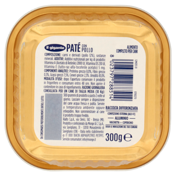IL GIGANTE Piccoli Grandi Amici Paté con Pollo 300 g