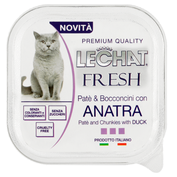 Le Chat Fresh Patè & bocconcini con anatra 100 g