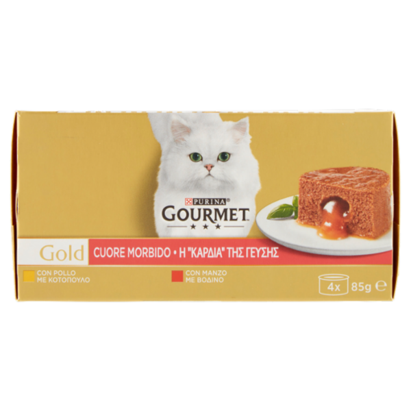 PURINA GOURMET Gold Cuore Morbido Manzo / Pollo 4x85g