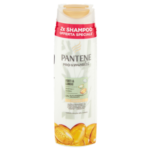 Pantene Pro-V Miracles Shampoo Forti & Lunghi con Antiossidanti 2x225 ml