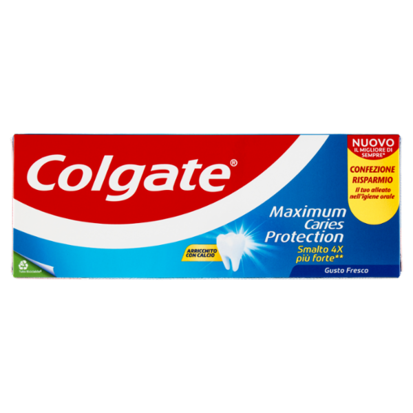 Colgate dentifricio Maximum Caries Protection, protezione carie 2x75 ml