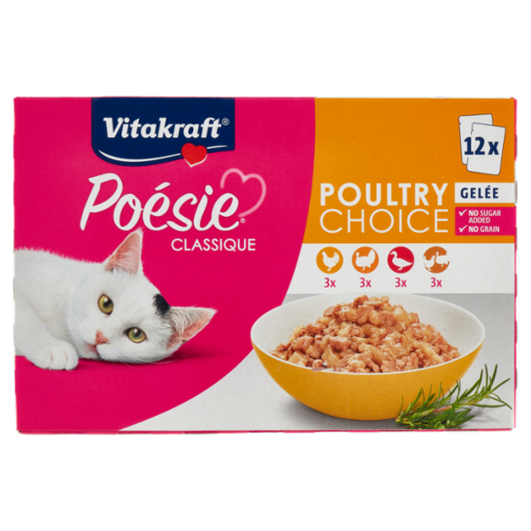 Vitakraft Poésie Classique Gelée Poultry Choice 12 x 85 g
