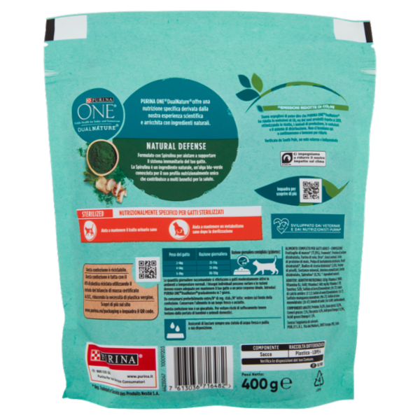 PURINA ONE DualNature Sterilizzato Manzo 400 g