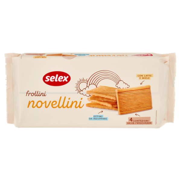 Selex Frollini Novellini al Latte e Miele 380 g