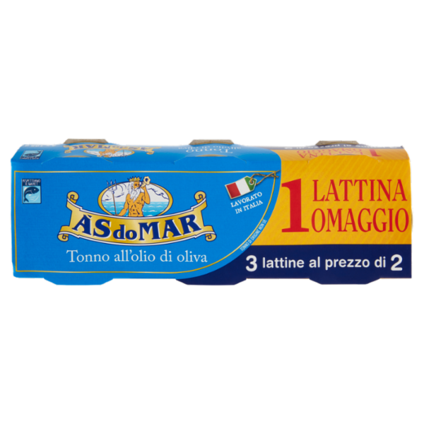 Asdomar Tonno all'olio di oliva 2+1 x 105 g