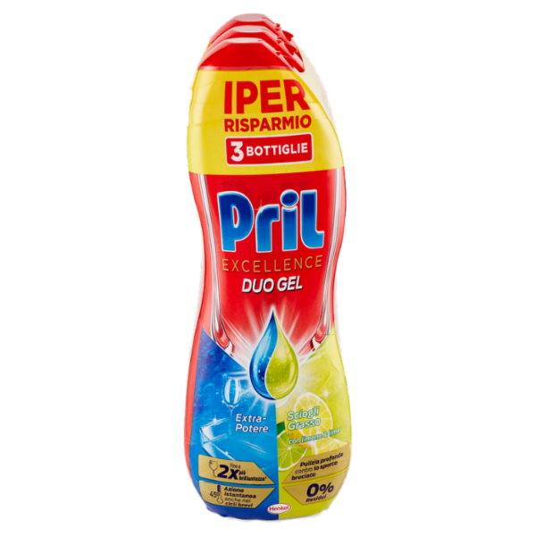 PRIL Excellence Duo Gel Limone 3x600ml