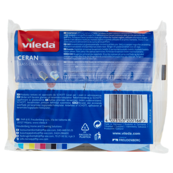 Vileda Ceran Glass Ceramic Scourer 2 pz