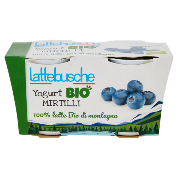 lattebusche Yogurt Bio Mirtilli 2 x 125 g