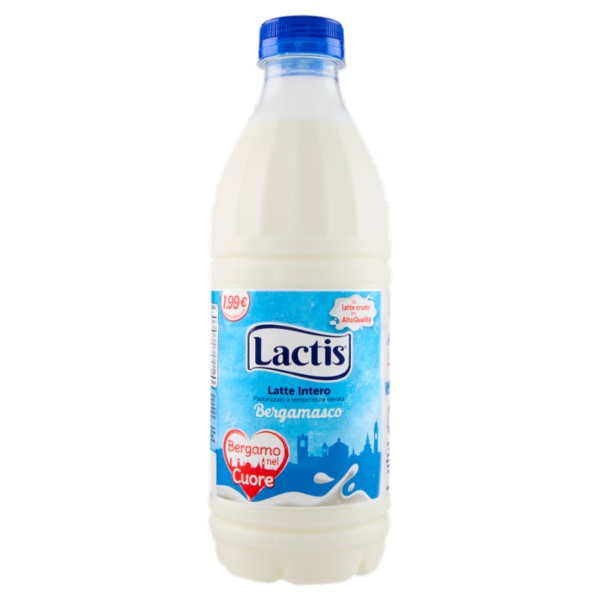 Lactis Latte Intero Pastorizzato a temperatura elevata Bergamasco 1000 ml