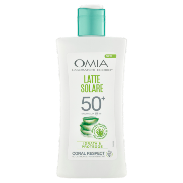 Omia Laboratori Ecobio Latte Solare 50⁺ Molto Alta Aloe del Salento 200 ml
