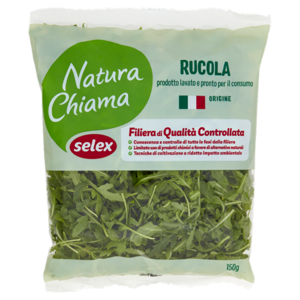 Selex Natura Chiama Rucola Lavata e Pronta per il Consumo 150 g