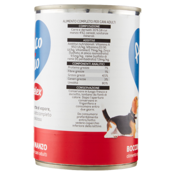 Selex Amico Mio Bocconi per Cane con Manzo 405 g