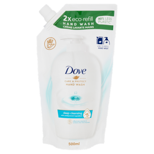 Dove Care & Protect Hand Wash deep cleansing Ricarica 500 ml