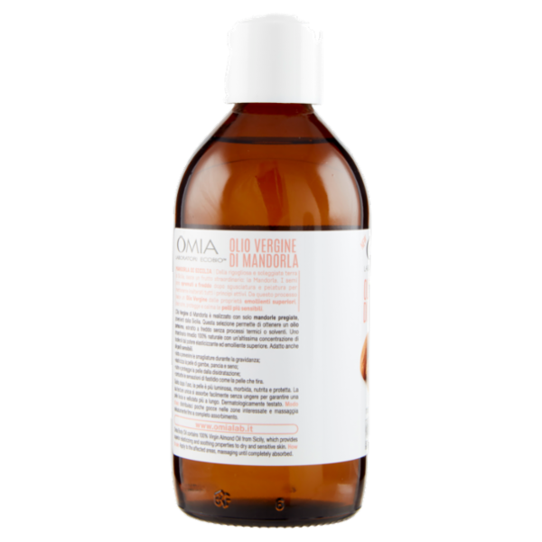 Omia Laboratori Ecobio Olio Vergine di Mandorla mandorla di Sicilia Elasticizzante 200 ml