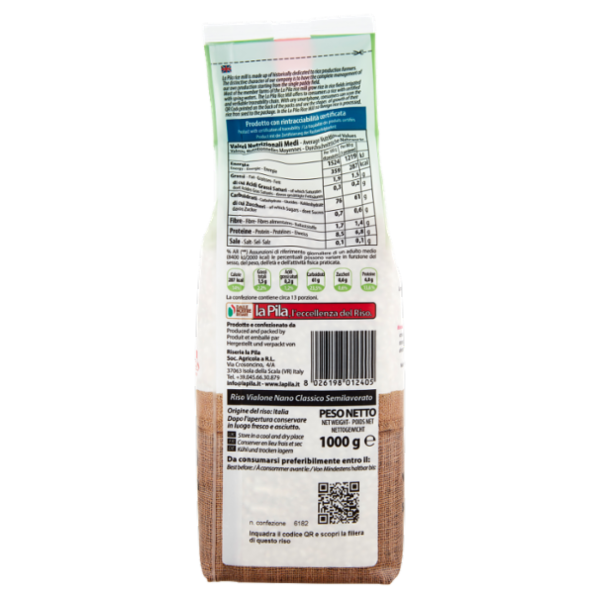 la Pila Riso Vialone Nano Classico Semilavorato 1000 g
