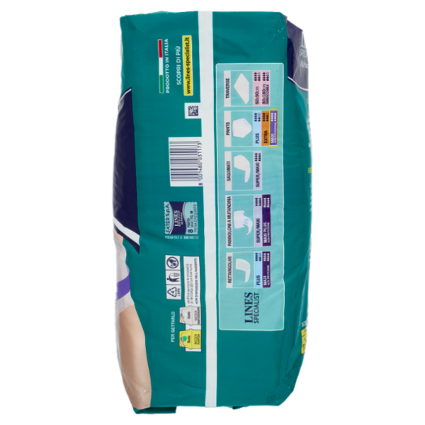 Lines Specialist Alta Protezione Pants Unisex Taglia M Maxi 8 pz