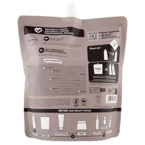 Alama Professional Repair Shampoo Ristrutturante Ecoricarica 1000 ml