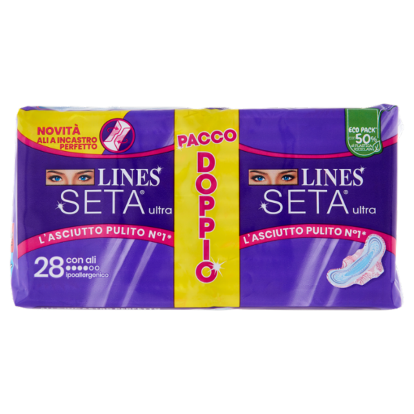 Lines Seta ultra con ali 28 pz