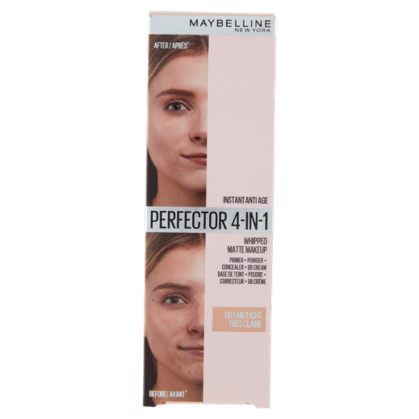 Maybelline New York Fondotinta Perfezionante Instant Perfector, 4 Prodotti in 1, Fair Light, 30 ml
