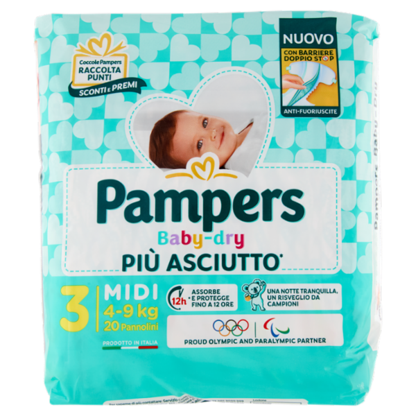 Pampers Baby-dry Midi 20 pz