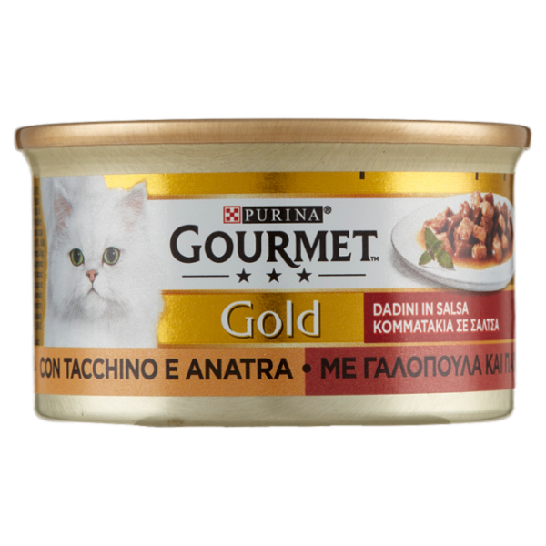 PURINA GOURMET Gold Dadini in Salsa con Tacchino e Anatra 85 g