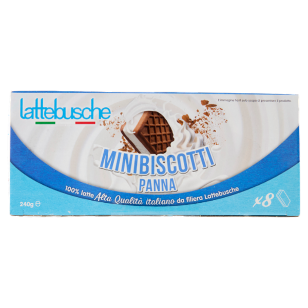 lattebusche Minibiscotti Panna 8 x 30 g