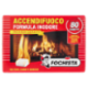 Fochista Accendifuoco Formula Inodore Premium Quality per Stufe, Camini e Barbecue Cubetti 2 x 40 pz
