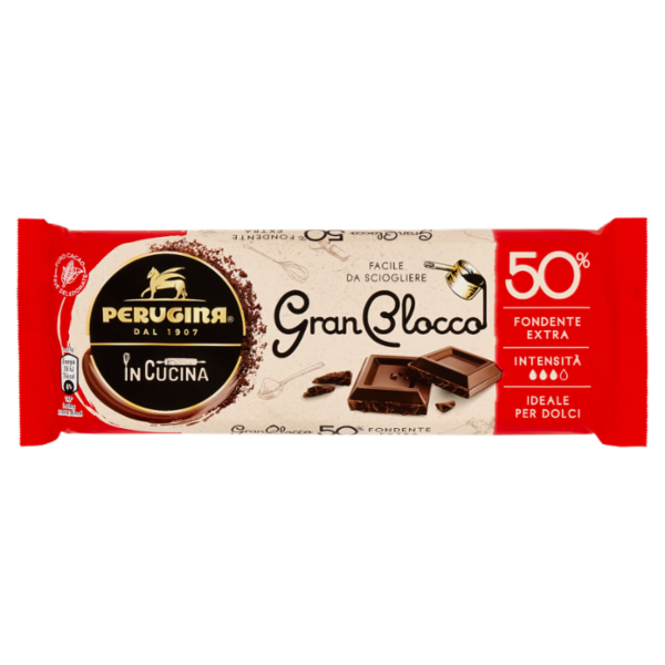 PERUGINA GranBlocco 50% Tavoletta Cioccolato Fondente Extra 150g