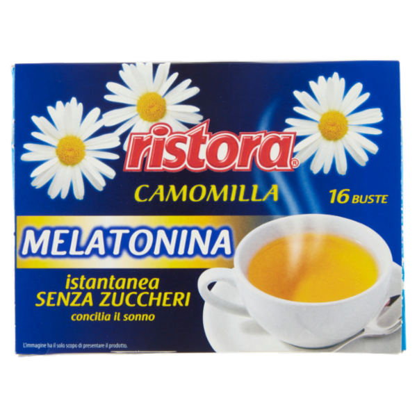 ristora Camomilla Melatonina istantanea Senza Zuccheri 16 x 4 g