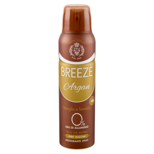 Breeze Argan Vaniglia e Sandalo Deodorante Spray 150 mL