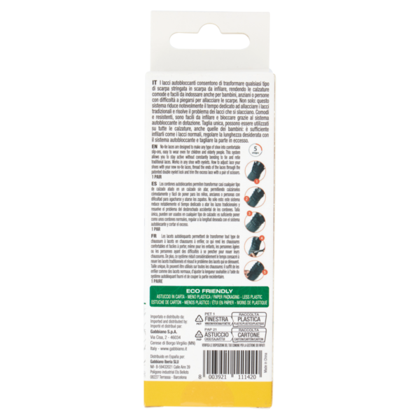 Eden Style & Performance Lacci Elastici Autobloccanti Universal 1 Paio