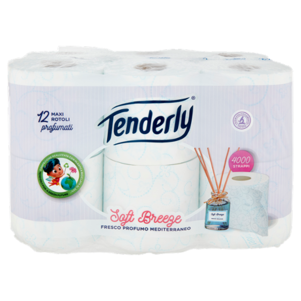 Tenderly Soft Breeze Maxi Rotoli profumati 12 pz