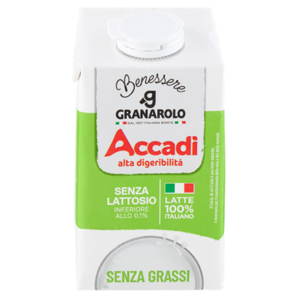 Granarolo Benessere Accadì Senza Lattosio Senza Grassi 500 ml