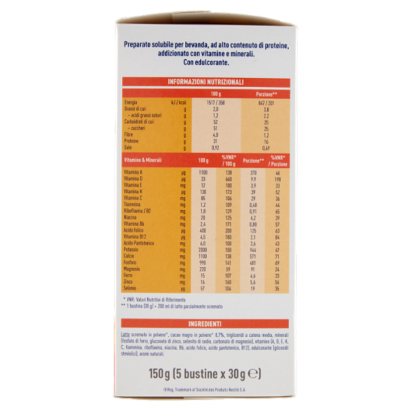 MERITENE Forza & Vitalità Cioccolato 5 x 30 g