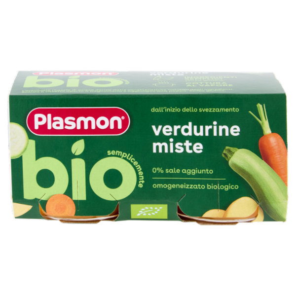 Plasmon semplicemente bio verdurine miste 2 x 80 g
