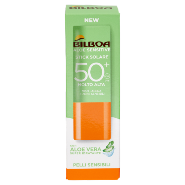 Bilboa Aloe Sensitive Stick Solare 50+ Molto Alta 12 ml