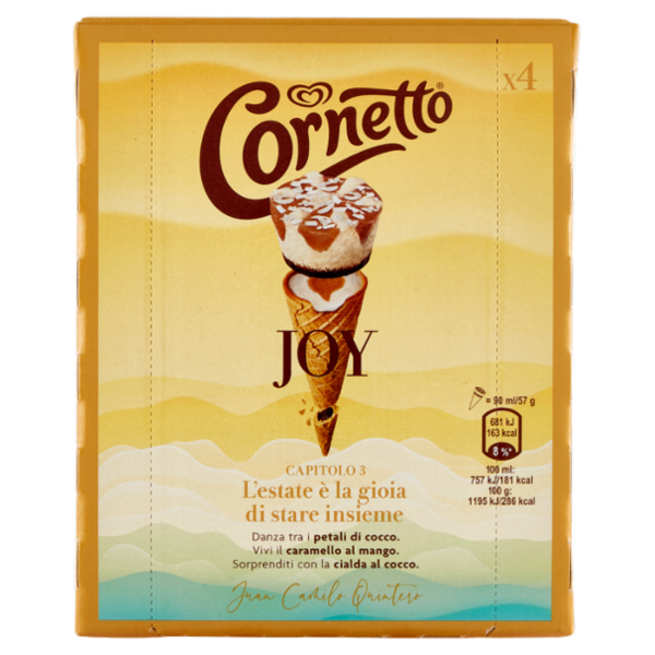 Cornetto Algida Joy Juan Camilo Quintero 4 x 57 g
