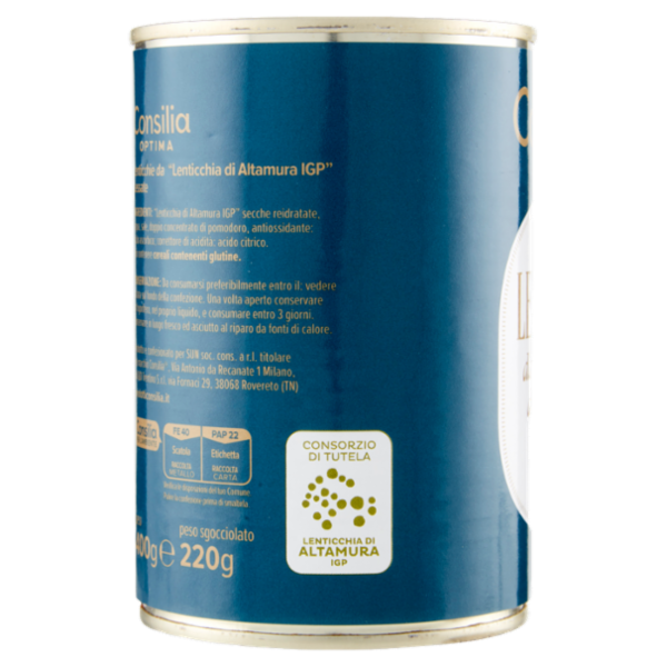 Consilia Optima Lenticchie Lessate da 
