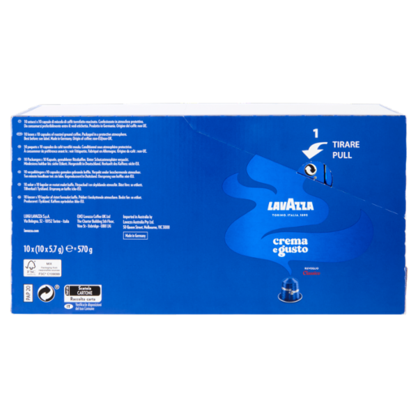 Lavazza crema e gusto Classico Compatibile con Nespresso Original 10 Capsule 10x5,7g