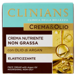 Clinians Crema & Olio Crema Nutriente Non Grassa Con Olio Di Argan Elasticizzante 50 ML