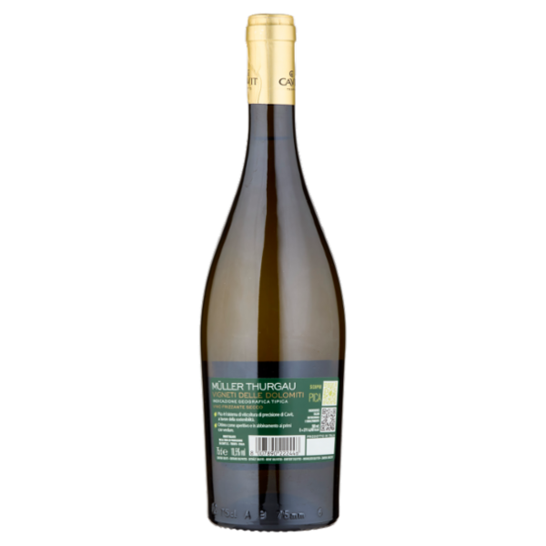 Cavit i Mastri Vernacoli Müller Thurgau Vigneti delle Dolomiti IGT Vino Frizzante Secco 75 cl