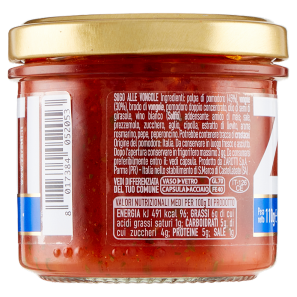 Zarotti Sugo alle Vongole 110 g