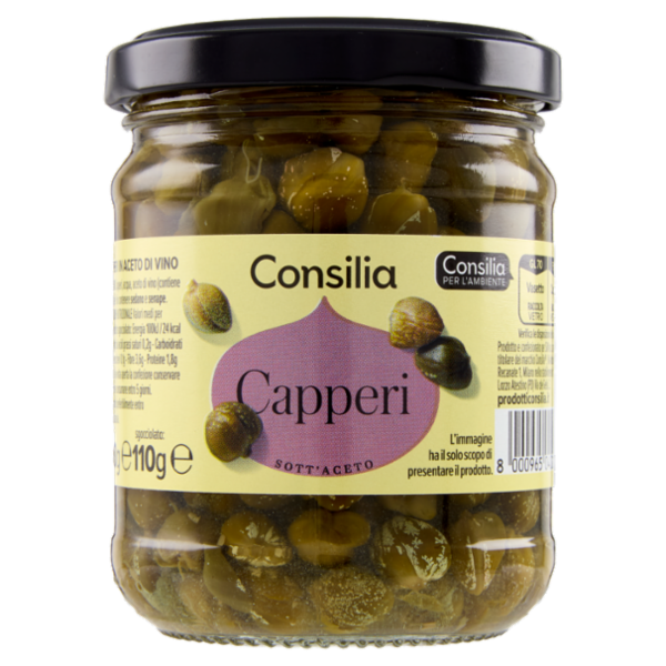 Consilia Capperi Aromatizzati con Aceto di Vino 190 g