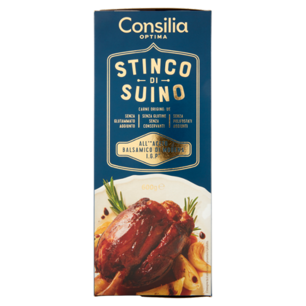 Consilia Optima Stinco di Maiale Cotto all'Aceto Balsamico di Modena I.G.P. 600 g