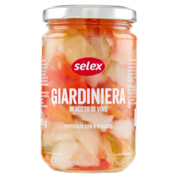 Selex Giardiniera Aromatizzata con Aceto di Vino 300 g