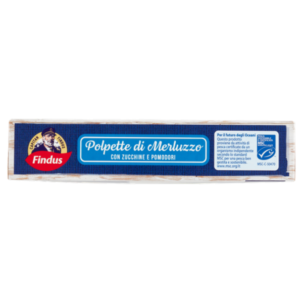 Capitan Findus Delizie D'Amare Polpette di Merluzzo con Zucchine e Pomodori 228 g